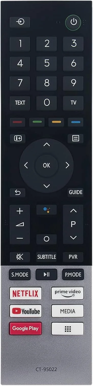 ریموت کنترل جایگزین صوتی CT-95022 برای تلویزیون های توشیبا مدل های 50C350KP 50E350KP 55C350KP 55E350KP 65C350KP 65E350KP 43C350KP 43E350KP