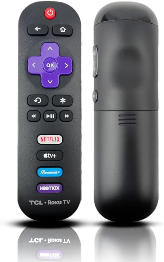ریموت کنترل اصلی Ceybo مدل 21001-000109 مناسب برای تلویزیون هوشمند TCL Roku دارای دکمه های Netflix، Paramount، HBOMax