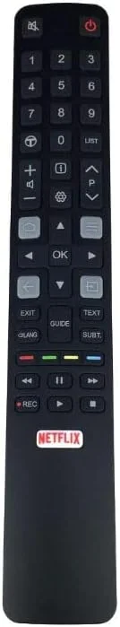 ریموت کنترل تلویزیون هوشمند مدل RC802N YAI1 / RC802N YAI4 سازگار با تلویزیون های هوشمند TCL مدل های 49C2US 65C2US 75C2US 43P20US 50P20US 55P20US 60P20US.
