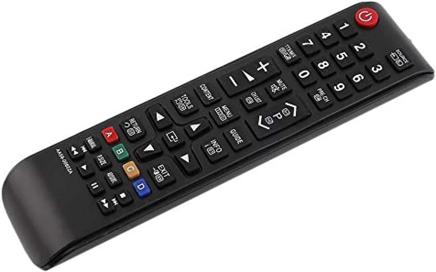 کنترل از راه دور هوشمند جایگزین عالی و سازگار جهانی مدل AA59-00602A مشکی، مناسب برای تلویزیون های ال ای دی HD سامسونگ