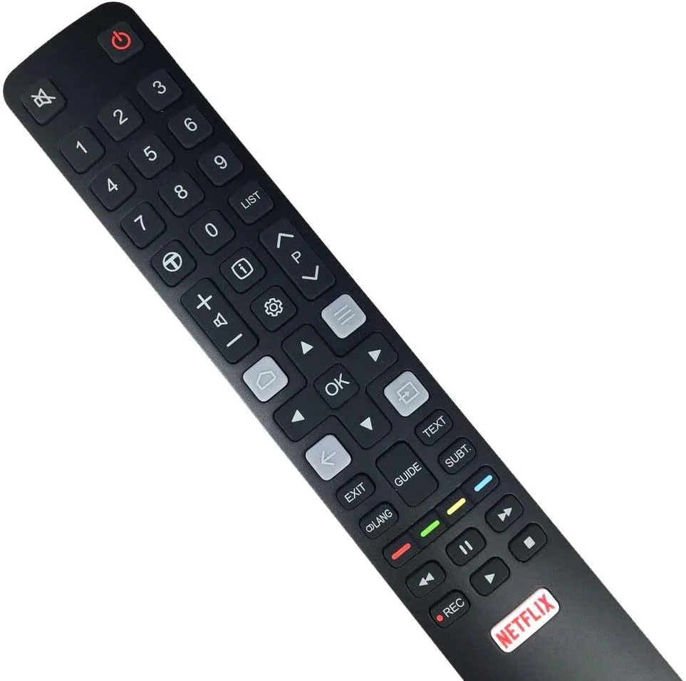 ریموت کنترل تلویزیون هوشمند مدل RC802N YAI1 / RC802N YAI4 سازگار با تلویزیون های هوشمند TCL مدل های 49C2US 65C2US 75C2US 43P20US 50P20US 55P20US 60P20US.