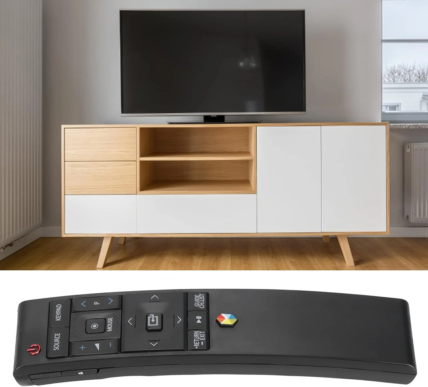 ریموت کنترل جایگزین، ریموت کنترل تلویزیون جهانی BN-1220 با گیرنده USB، برای RMCTPJ1AP2، سازگار با SEK‑3500U UA55JS8000W UA55JS9000W UA65JS8000W