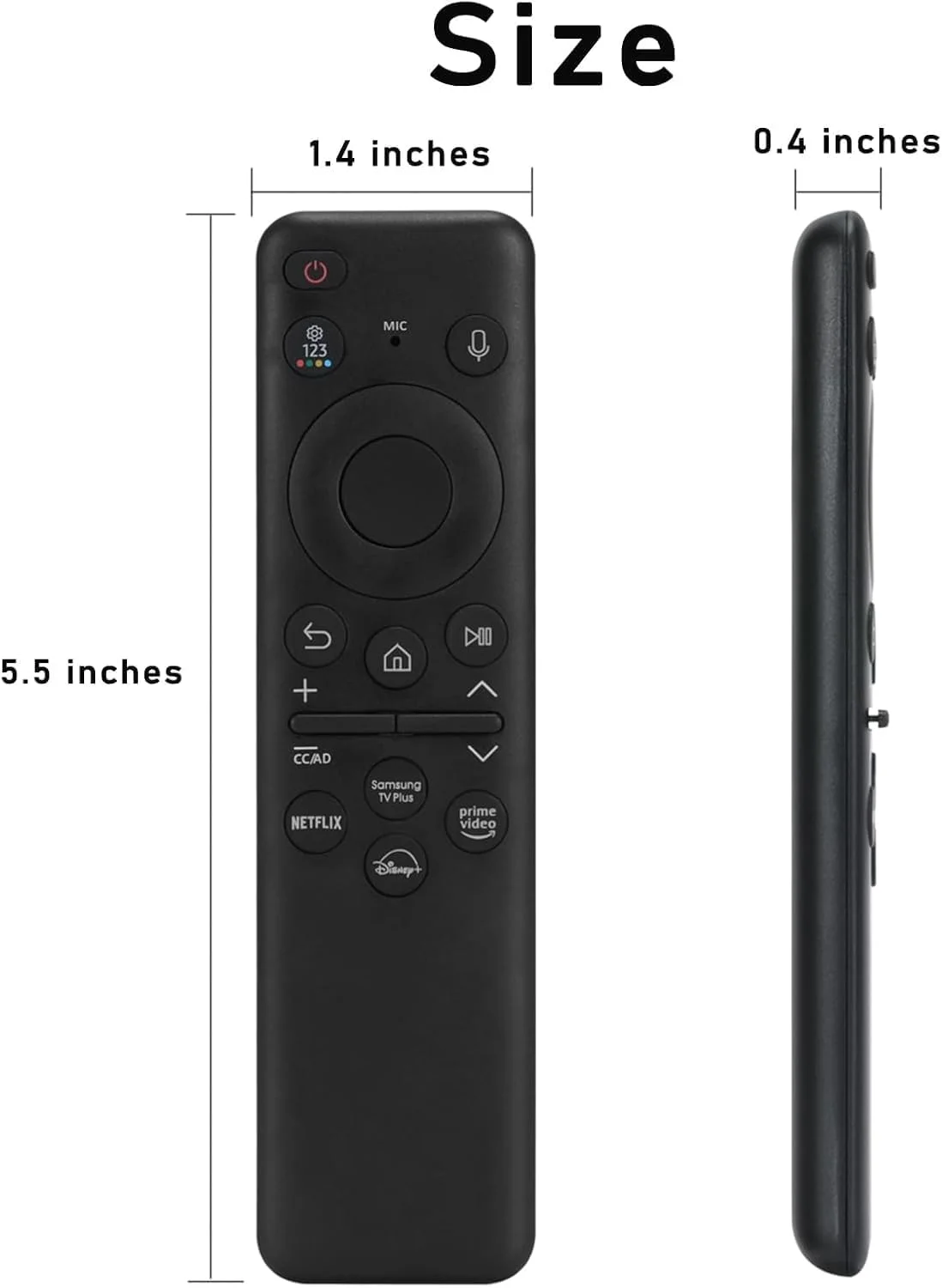 ریموت کنترل صوتی قابل شارژ BURAQ مدل TM2360E سازگار با تلویزیون های هوشمند Samsung-Neo QLED 8K (BN59-01432A) مدل های جدید 2023