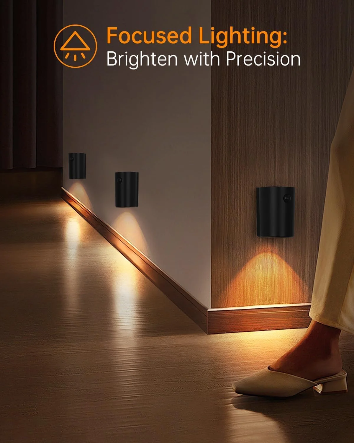 چراغ خواب LED و شمعدان دیواری NALACAL 24/7، قابل شارژ با حسگر حرکتی: نصب مغناطیسی، کم مصرف، USB-C، نورافکن - مناسب برای راهروها، حمام ها چراغ خواب LED و شمعدان دیواری NALACAL 24/7، قابل شارژ با حسگر حرکتی: نصب مغناطیسی، کم مصرف، USB-C، نورافکن - مناسب برای راهروها، حمام ها