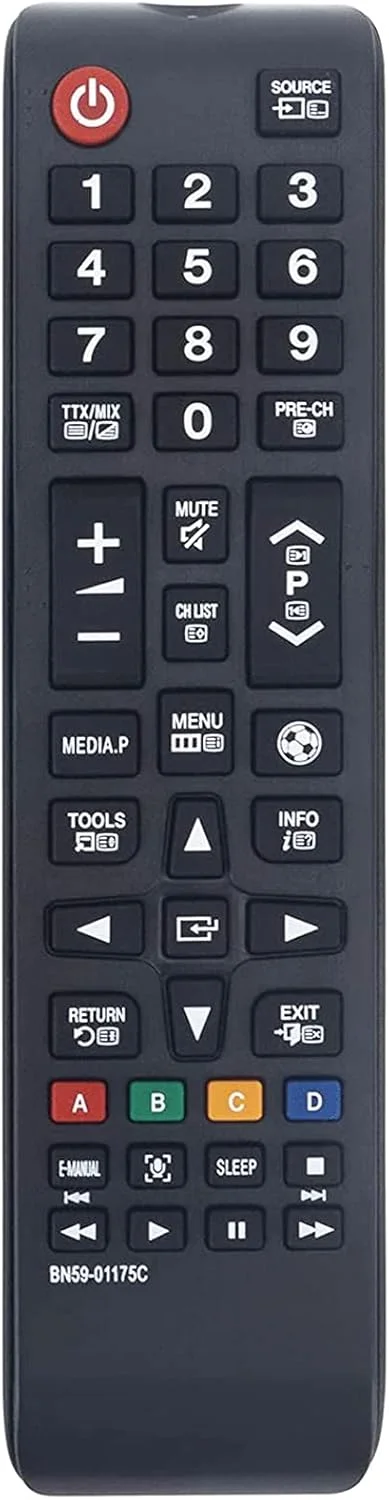 ریموت کنترل جایگزین جدید ALLIMITY BN59-01175C مناسب برای تلویزیون سامسونگ مدل های PA51H4900ARXXP UA28H4100ARXXT UA40H5100ARXTW UA40H5008ARXXM PA51H4500ARXXM PA51H4500ARXWT PA43H4500ARXEG PA51H4500ARXZN