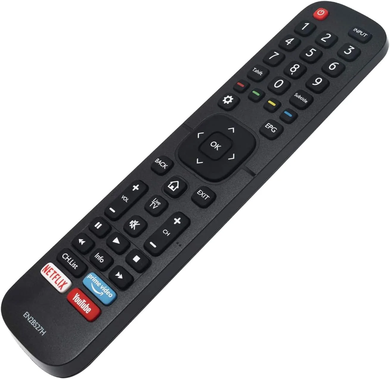 ریموت کنترل جایگزین Allimity EN2BS27H EN2BS27 مناسب برای تلویزیون های LED هایسنس مدل های 55A7100F 58A7100F 32S4 65A7120FS 49S4 50A7100F 55A7100F 43A7100F 58A7100F 65A7100F43A7100F 50A7100F 40S4 43S4