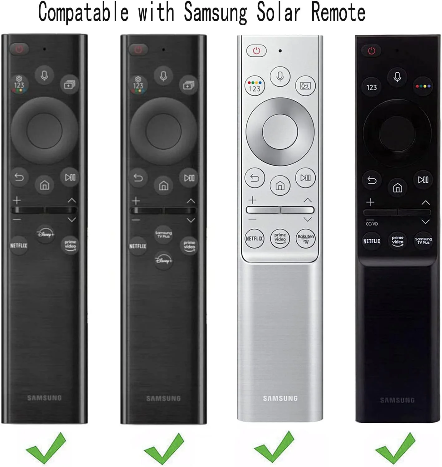 کاور سیلیکونی AKSHFETH برای کنترل از راه دور سلول خورشیدی تلویزیون هوشمند سامسونگ (مشکی)