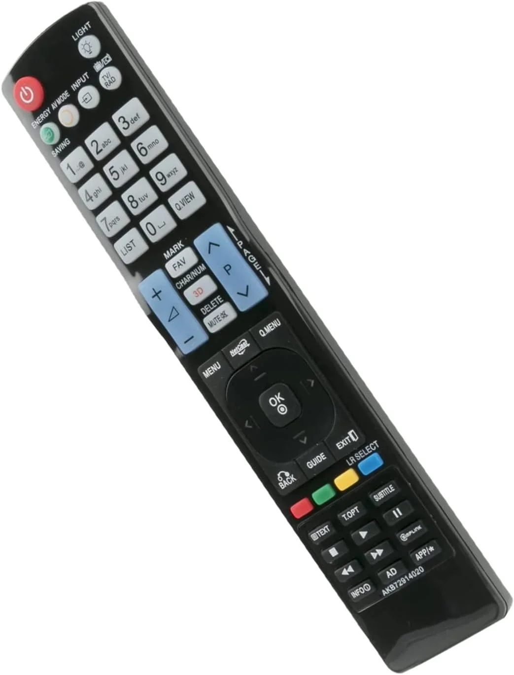 ریموت کنترل جایگزین Allimity AKB72914020 مناسب برای تلویزیون ال جی مدل های 55LW575S 50PZ550 52LD550 55LD650 55LE5400 55LE5500 55LEX8 32LE5400 42LD550 42LE5350 72LEX9 60LEX9 60LD550 60PK950 60PZ540 60PZ550 42LE5500