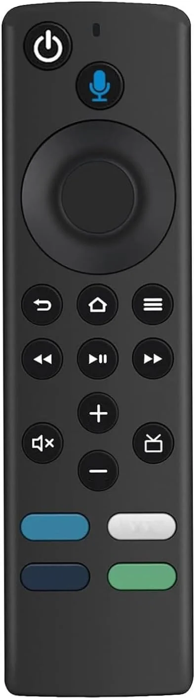 ریموت کنترل صوتی جایگزین (نسل 3) + روکش سیلیکونی، ریموت صوتی بلوتوث L5B83G با کنترل تلویزیون، سازگار با فایر تی وی استیک (2016 و نسخههای جدیدتر)، فایر تی وی کیوب، فایر تی وی (2017 و نسخههای جدیدتر) ریموت کنترل صوتی جایگزین (نسل 3) + روکش سیلیکونی، ریموت صوتی بلوتوث L5B83G با کنترل تلویزیون، سازگار با فایر تی وی استیک (2016 و نسخههای جدیدتر)، فایر تی وی کیوب، فایر تی وی (2017 و نسخههای جدیدتر)