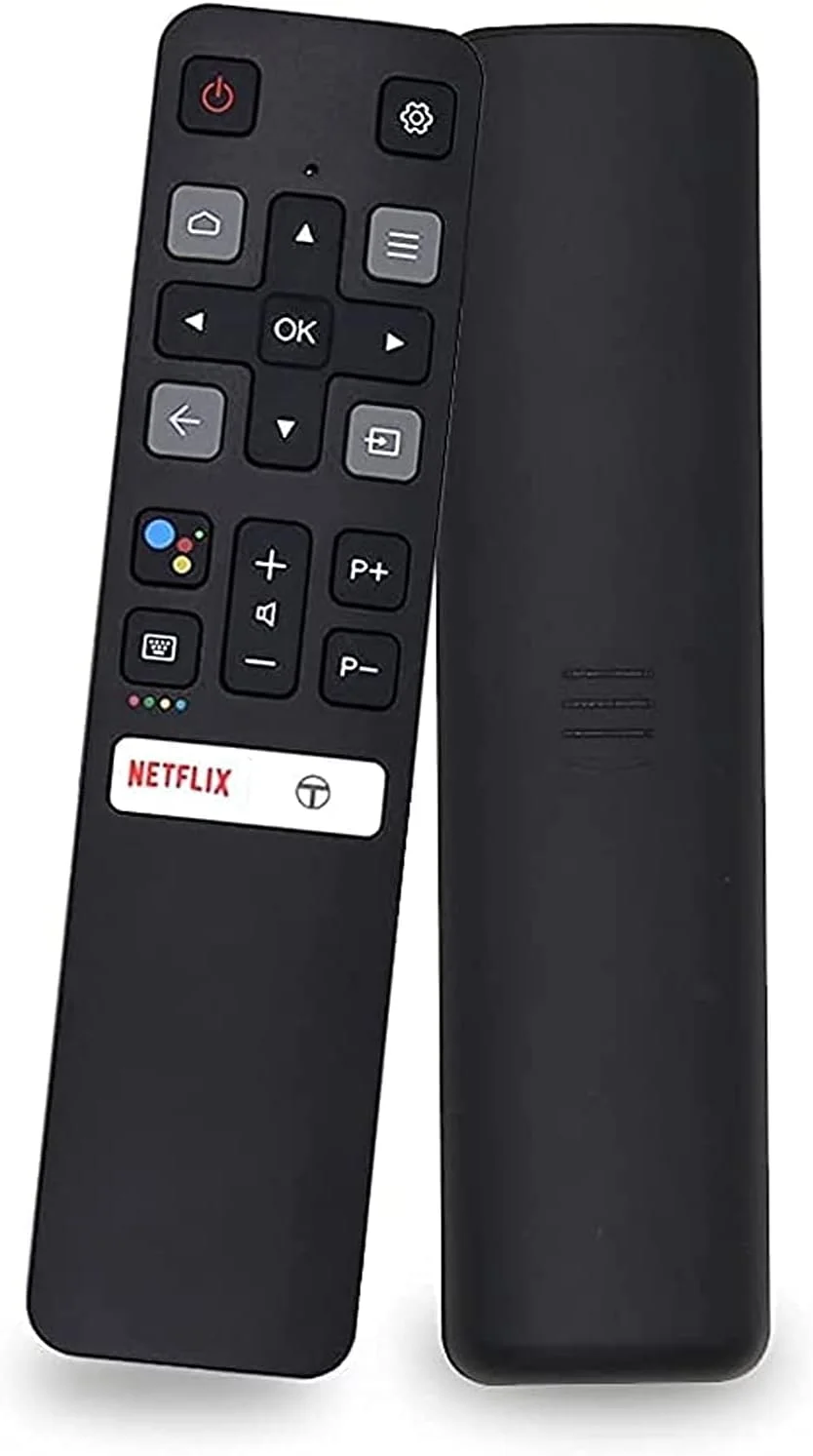 ریموت کنترل جایگزین HCE مدل RC802V برای تلویزیون های هوشمند TCL Android 4K UHD مدل های 40S330 32S330 65Q637 55Q637 40S334 32S334 70S430 55S430