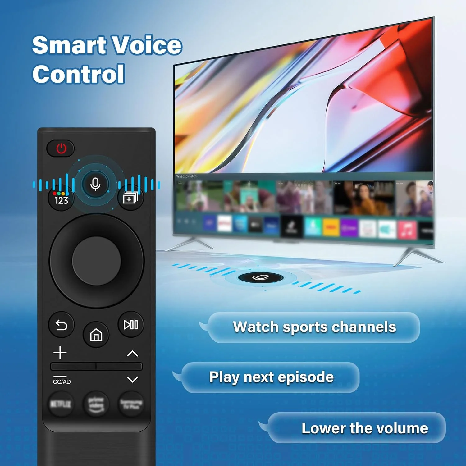 ریموت کنترل جایگزین برای سامسونگ، ریموت کنترل صوتی شارژ خورشیدی BN59-01357B برای تلویزیون هوشمند سامسونگ، یونیورسال برای ریموت کنترل های تلویزیون سامسونگ سازگار با تلویزیون های هوشمند Neo LED 2021-2022 سامسونگ ریموت کنترل جایگزین برای سامسونگ، ریموت کنترل صوتی شارژ خورشیدی BN59-01357B برای تلویزیون هوشمند سامسونگ، یونیورسال برای ریموت کنترل های تلویزیون سامسونگ سازگار با تلویزیون های هوشمند Neo LED 2021-2022 سامسونگ