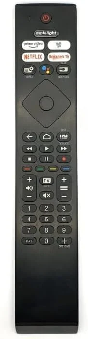 ریموت کنترل جایگزین با کنترل صوتی برای تلویزیون، LCD سازگار با PHILIPS RC4284502/01RP.