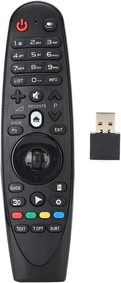 ریموت کنترل هوشمند تلویزیون جایگزین با گیرنده USB سازگار با LG 55uk6300plb 60uk6200 65uk6300plb 43uk6300plb 49uk6300plb (RM-G3900)