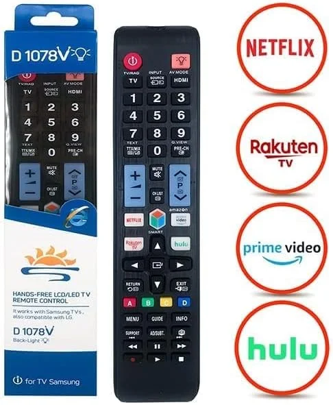 ریموت کنترل جایگزین یونیورسال Neo Classic D1078V سازگار با تلویزیون سامسونگ