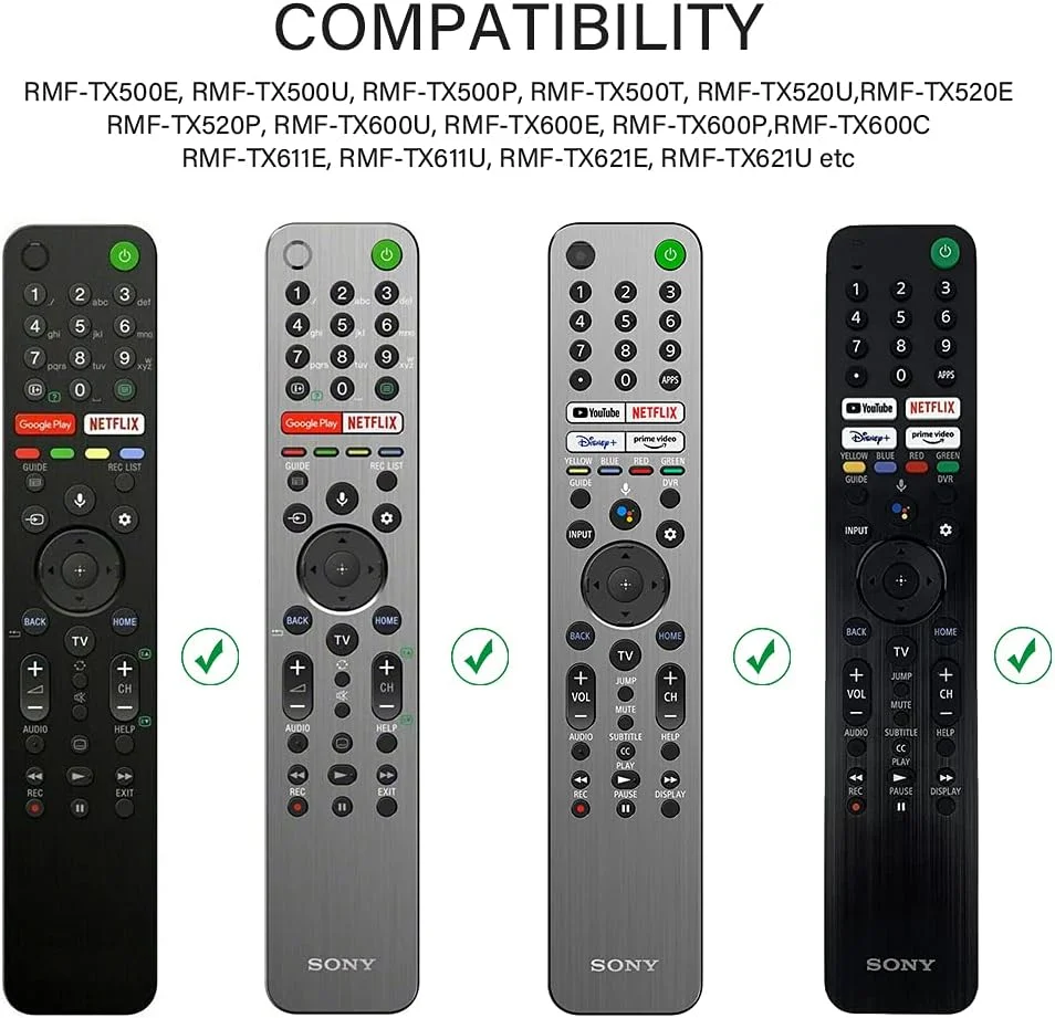 محافظ ریموت کنترل تلویزیون هوشمند Mydrissu مناسب برای ریموت های Sony RMF-TX600U RMF-TX600E RMF-TX621U RMF-TX500U RMF-TX500E، ساخته شده از سیلیکون، دارای پوشش پشتی باتری، مقاوم در برابر ضربه (آبی شب‌تاب)