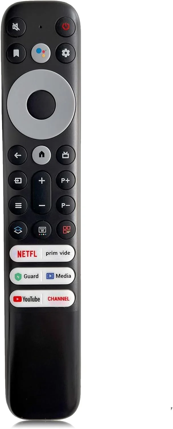 ریموت کنترل جایگزین جدید MYHGRC مناسب برای ریموت کنترل تلویزیون هوشمند TCL Thomson تلویزیون 4K LCD LED مدل های 32DS520 40S6000FS 49DP600 49S6000FS 50DP600 F43S5916 H32S5916 بدون عملکرد صوتی