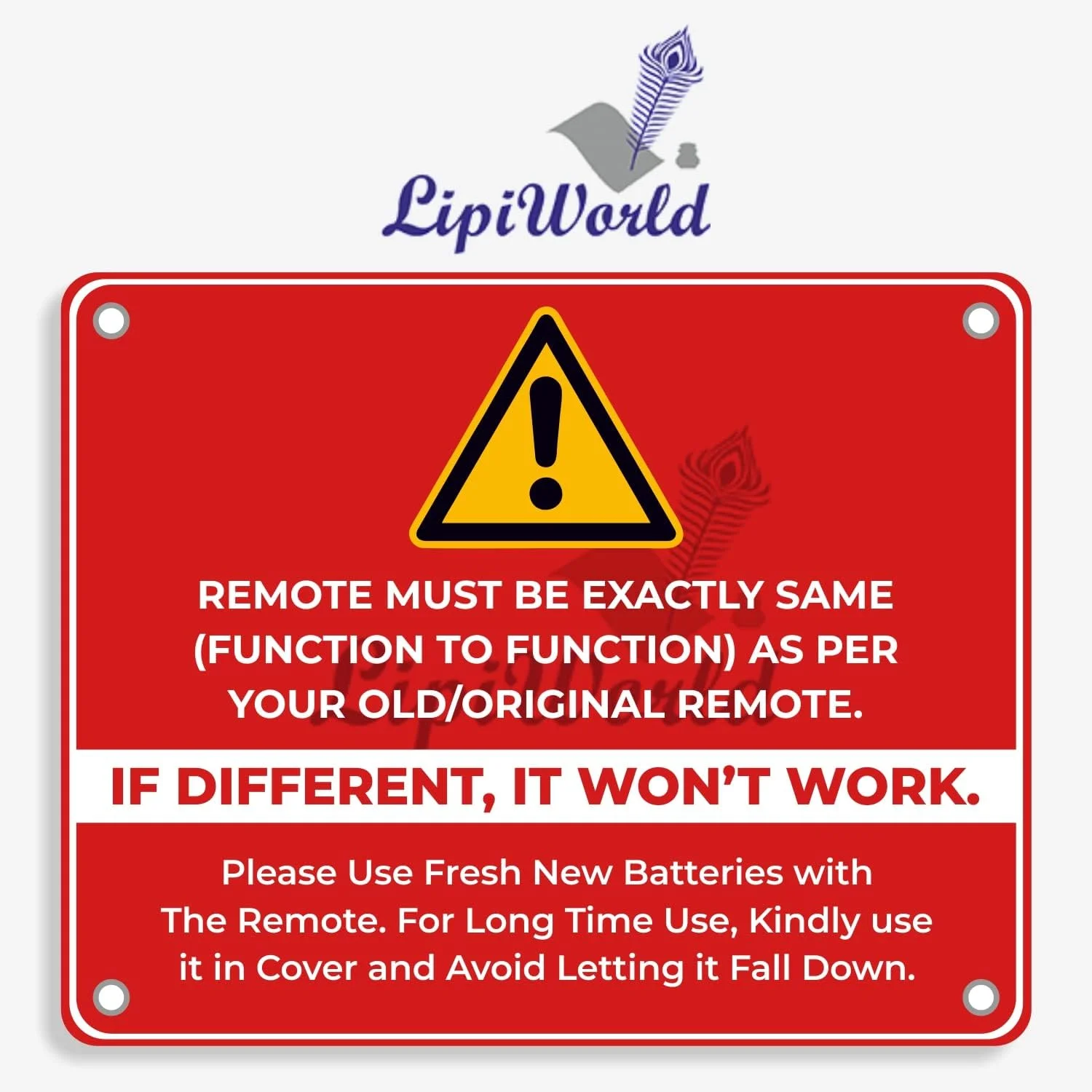 ریموت کنترل جهانی تلویزیون ال جی LipiWorld® 6710V00079A سازگار با تلویزیون های CRT ال جی