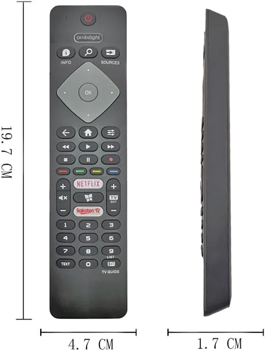 ریموت کنترل جایگزین LMZMYTX فیلیپس سازگار با ریموت کنترل تلویزیون فیلیپس برای تلویزیون فیلیپس، ریموت کنترل جایگزین فیلیپس، ریموت کنترل عالی جایگزین ریموت کنترل اصلی فیلیپس LMZMYTX. استفاده از ریموت کنترل تلویزیون فیلیپس آسان است، بدون نیاز به برنامه ریزی - با قرار دادن دو باتری می توانید از آن استفاده کنید (باتری شامل نمی شود). مشخصات ریموت کنترل تلویزیون جایگزین LMZMYTX فیلیپس: جنس محصول: ABS، فاصله کنترل از راه دور: بیش از 10 متر، مدل باتری: 2 عدد باتری (شامل نمی شود)