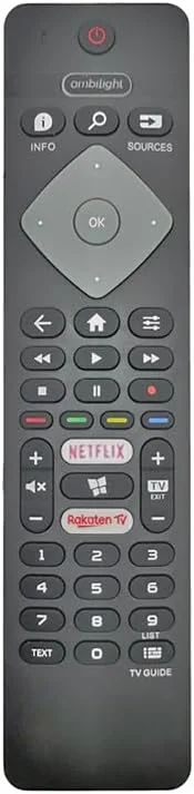 ریموت کنترل جایگزین LMZMYTX فیلیپس سازگار با ریموت کنترل تلویزیون فیلیپس برای تلویزیون فیلیپس، ریموت کنترل جایگزین فیلیپس، ریموت کنترل عالی جایگزین ریموت کنترل اصلی فیلیپس LMZMYTX. استفاده از ریموت کنترل تلویزیون فیلیپس آسان است، بدون نیاز به برنامه ریزی - با قرار دادن دو باتری می توانید از آن استفاده کنید (باتری شامل نمی شود). مشخصات ریموت کنترل تلویزیون جایگزین LMZMYTX فیلیپس: جنس محصول: ABS، فاصله کنترل از راه دور: بیش از 10 متر، مدل باتری: 2 عدد باتری (شامل نمی شود)