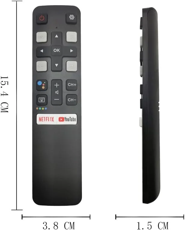 ریموت کنترل جایگزین LMZMYTX TCL RC802V برای تلویزیون TCL مناسب برای تلویزیون هوشمند