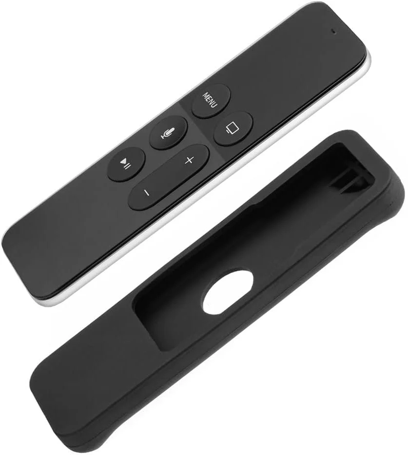 محافظ سیلیکونی ریموت کنترل Apple TV 4K / نسل 4 Siri مدل 2021 برند MAKINGTEC - سبک وزن، ضد لغزش و ضد ضربه (مشکی)