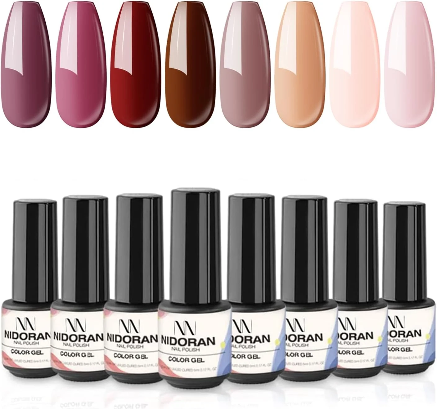 ست لاک ژل نیتاکو - 8 رنگ بهاری، کالباسی، صورتی، رنگ پوست، قهوه ای خنثی، لاک ژل خیساندنی، مناسب مانیکور، طراحی ناخن DIY، سالن و هدیه خانگی ست لاک ژل نیتاکو - 8 رنگ بهاری، کالباسی، صورتی، رنگ پوست، قهوه ای خنثی، لاک ژل خیساندنی، مناسب مانیکور، طراحی ناخن DIY، سالن و هدیه خانگی