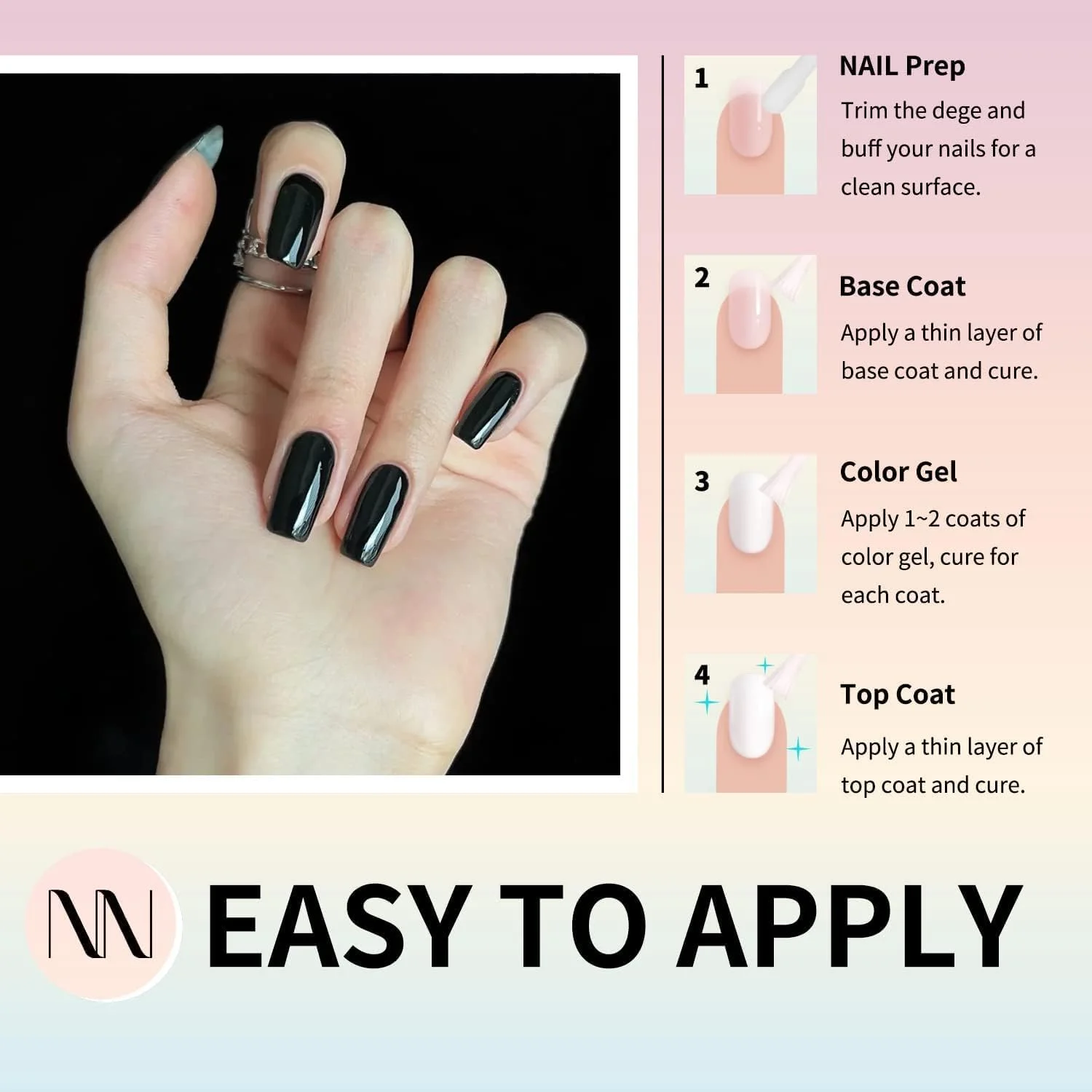 لاک ژل نیتاکو، 15 میلی لیتر، لاک ژل مشکی، لاک ناخن LED، مانیکور ناخن، هنر ناخن DIY سالن در خانه لاک ژل نیتاکو، 15 میلی لیتر، لاک ژل مشکی، لاک ناخن LED، مانیکور ناخن، هنر ناخن DIY سالن در خانه