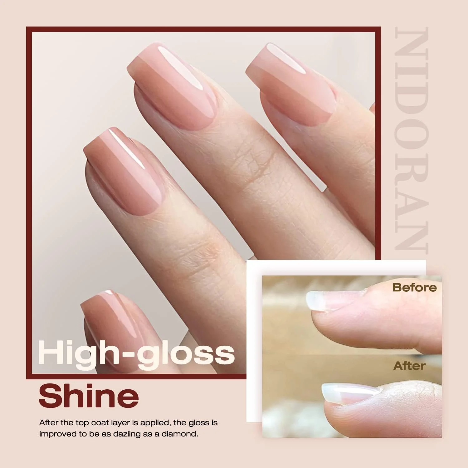 لاک ژل تاپ کت نیتاکو، ست دو عددی 10 میلی لیتری بیس کت و تاپ کت بدون نیاز به دستمال - درخشش براق، ماندگاری طولانی، مناسب استفاده با لامپ LED برای سالن های ناخن و استفاده شخصی در خانه لاک ژل تاپ کت نیتاکو، ست دو عددی 10 میلی لیتری بیس کت و تاپ کت بدون نیاز به دستمال - درخشش براق، ماندگاری طولانی، مناسب استفاده با لامپ LED برای سالن های ناخن و استفاده شخصی در خانه