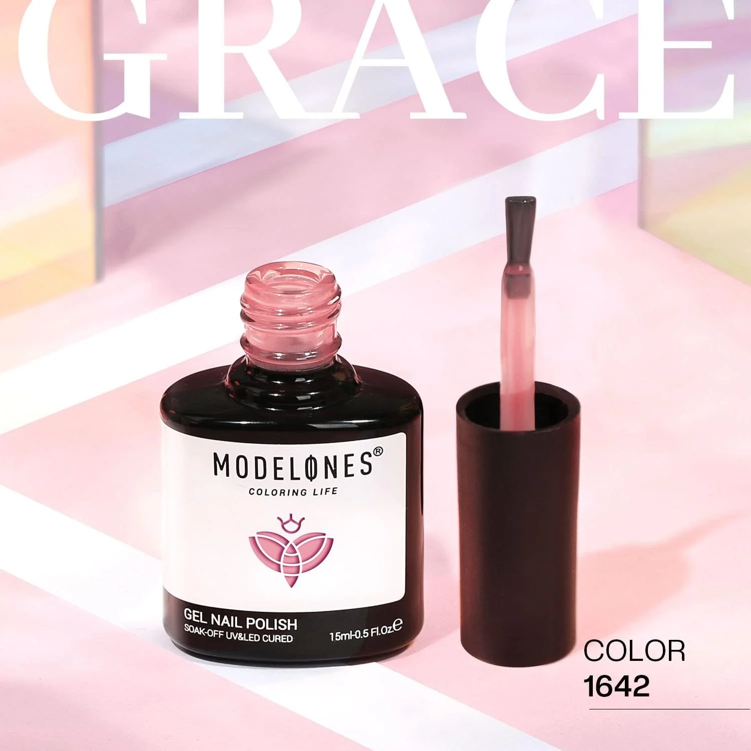 لاک ژل ناخن صورتی کالباسی مدلونز، 1 عدد 15 میلی لیتری، لاک ژل صورتی شفاف ژله ای، مناسب برای استفاده در منزل و سالن، هدیه ای برای دختران و زنان لاک ژل ناخن صورتی کالباسی مدلونز، 1 عدد 15 میلی لیتری، لاک ژل صورتی شفاف ژله ای، مناسب برای استفاده در منزل و سالن، هدیه ای برای دختران و زنان