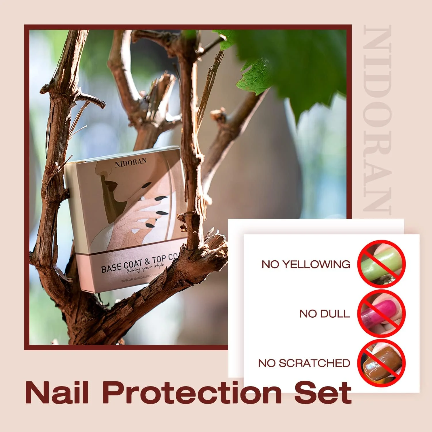 لاک ژل تاپ کت نیتاکو، ست دو عددی 10 میلی لیتری بیس کت و تاپ کت بدون نیاز به دستمال - درخشش براق، ماندگاری طولانی، مناسب استفاده با لامپ LED برای سالن های ناخن و استفاده شخصی در خانه لاک ژل تاپ کت نیتاکو، ست دو عددی 10 میلی لیتری بیس کت و تاپ کت بدون نیاز به دستمال - درخشش براق، ماندگاری طولانی، مناسب استفاده با لامپ LED برای سالن های ناخن و استفاده شخصی در خانه