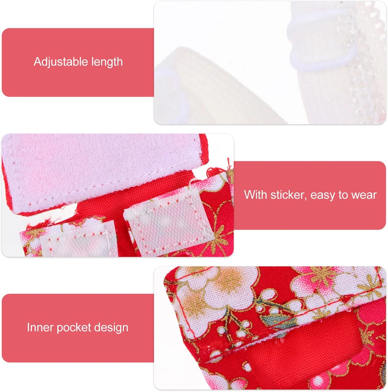 پوشک طوطی - لباس پرواز پوشک پرنده / 2 عدد پد پوشک پرنده طرح دار / لباس خلبانی شلوار قابل استفاده مجدد / پوشک پرنده قابل حمل / پوشک جیبی پوست پرنده طوطی Xuanfeng (M)