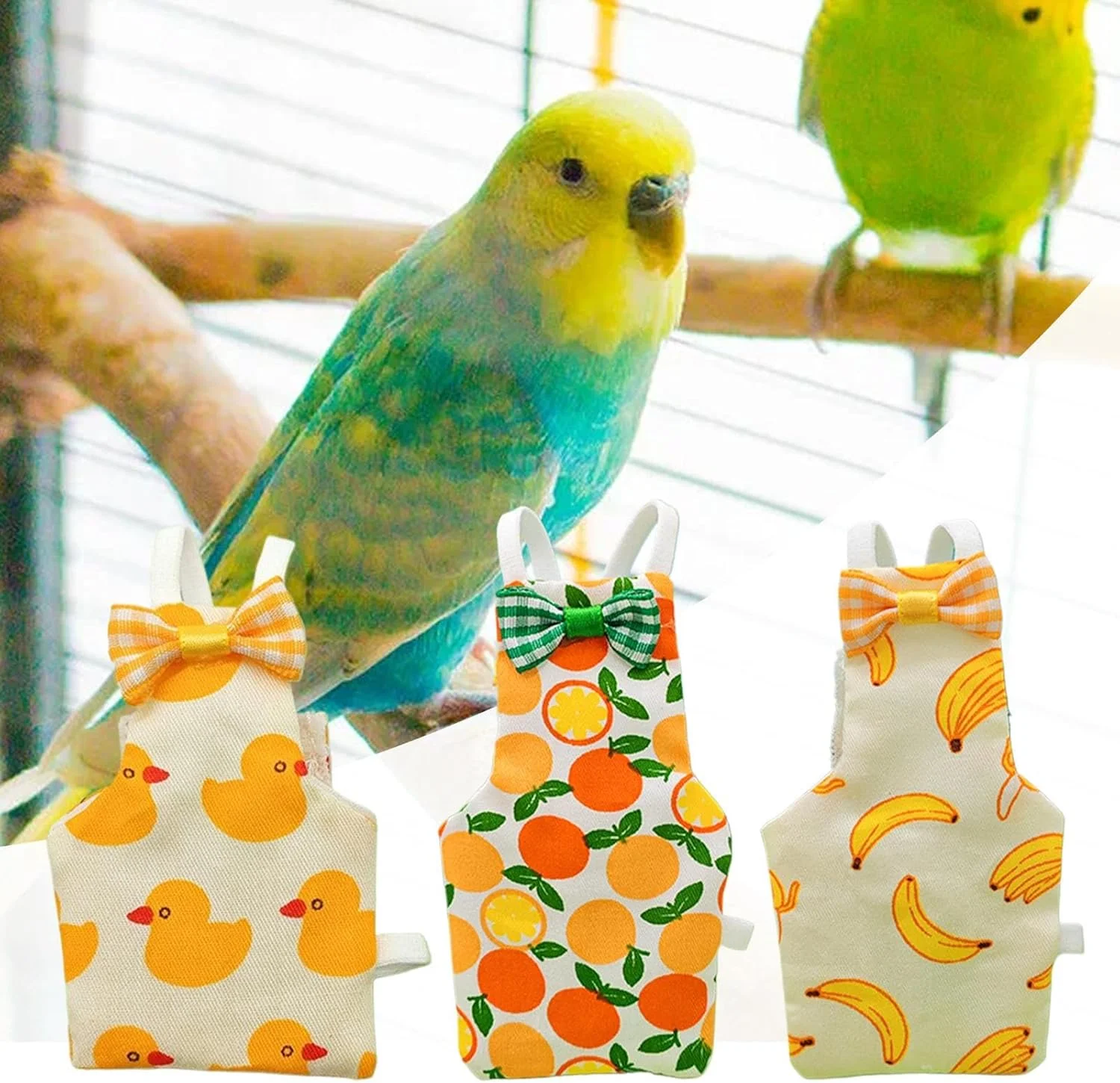 پوشک طوطی - لباس طوطی عروس هلندی، لباس حیوانات خانگی قابل شستشو و تنفس پذیر برای مرغ عشق، قناری، ماکائو، هدیه خانه نویی پوشک طوطی - لباس طوطی عروس هلندی، لباس حیوانات خانگی قابل شستشو و تنفس پذیر برای مرغ عشق، قناری، ماکائو، هدیه خانه نویی