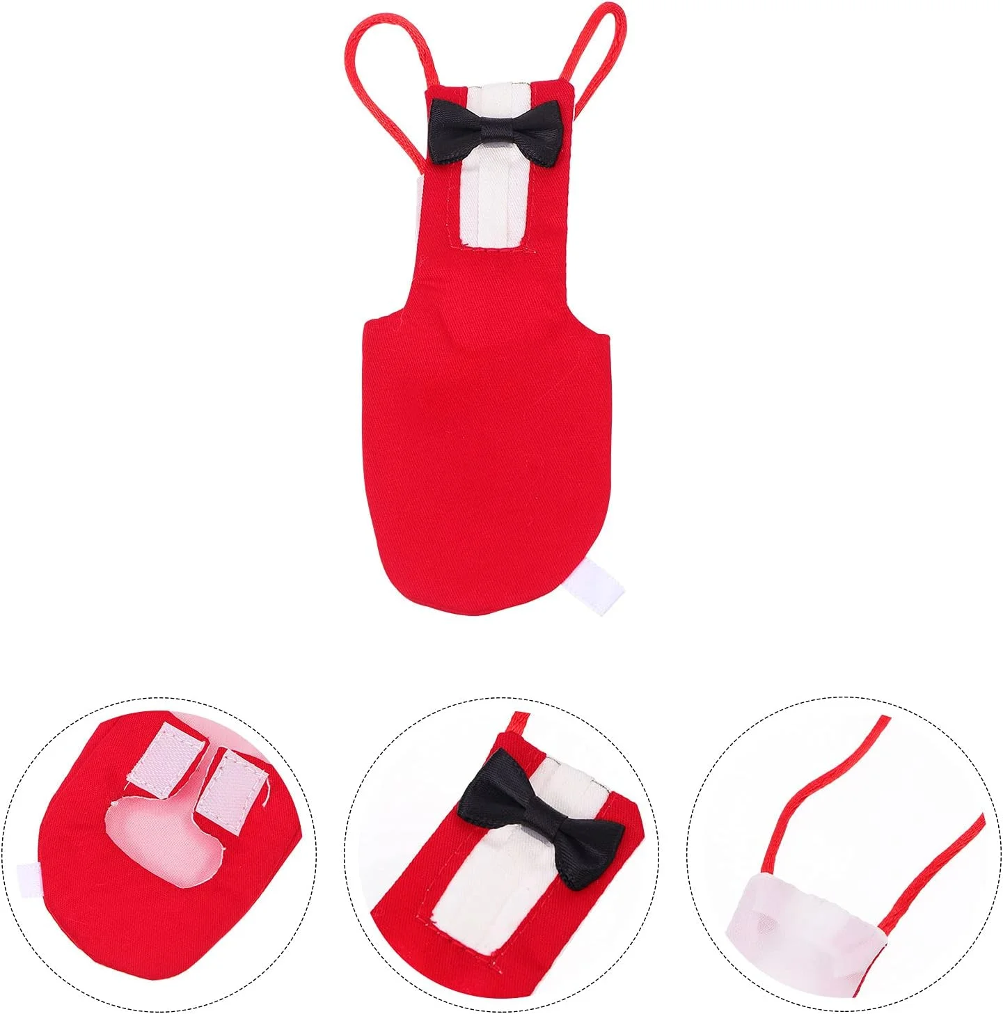 لباس پرواز طوطی با طرح پاپیون، مناسب و کاربردی برای حیوانات خانگی