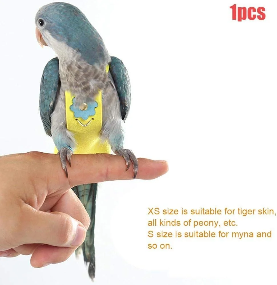 لباس پرواز پوشک طوطی پرنده، شلوار پرنده، لباس پرواز زیبا برای عروس هلندی، پاراکیت خورشیدی، پاراکیت راهب، پارچه نرم zhengpingpai (رنگ: زرد، سایز: XS)