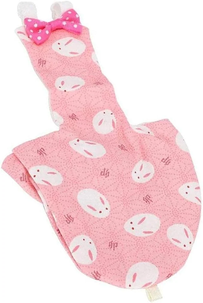 پوشک پرنده PAKEY، لباس پرواز، آستر قابل شستشو و استفاده مجدد، لباس محافظ طوطی، با لایه داخلی ضد آب، طرح خرگوش زیبا، صورتی L