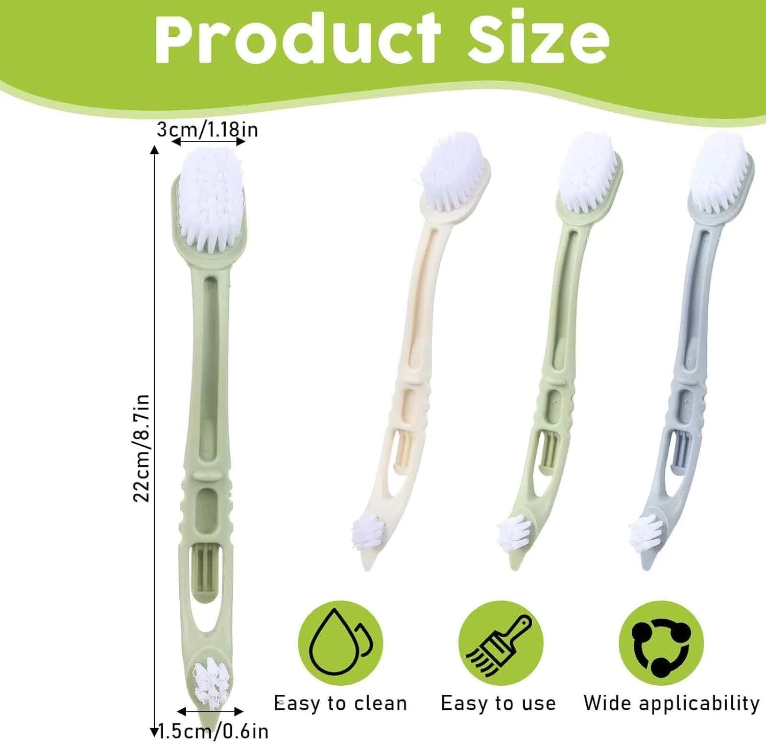 برس تمیز کننده قفس پرنده Maommadio با دو سر برس پلاستیکی و دسته بلند (بسته 6 عددی) برس تمیز کننده قفس پرنده Maommadio با دو سر برس پلاستیکی و دسته بلند (بسته 6 عددی)