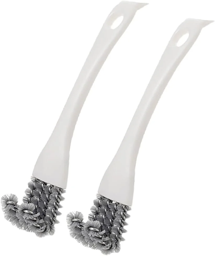 برس تمیز کننده قفس پرنده با دسته بلند و بیلچه - برس حذف فضولات بدون زحمت برای قفس های طوطی، میله ها و لوازم جانبی حیوانات خانگی. ابزار تمیز کننده بادوام و آسان برای استفاده برای دوستداران پرندگان (2 عدد)