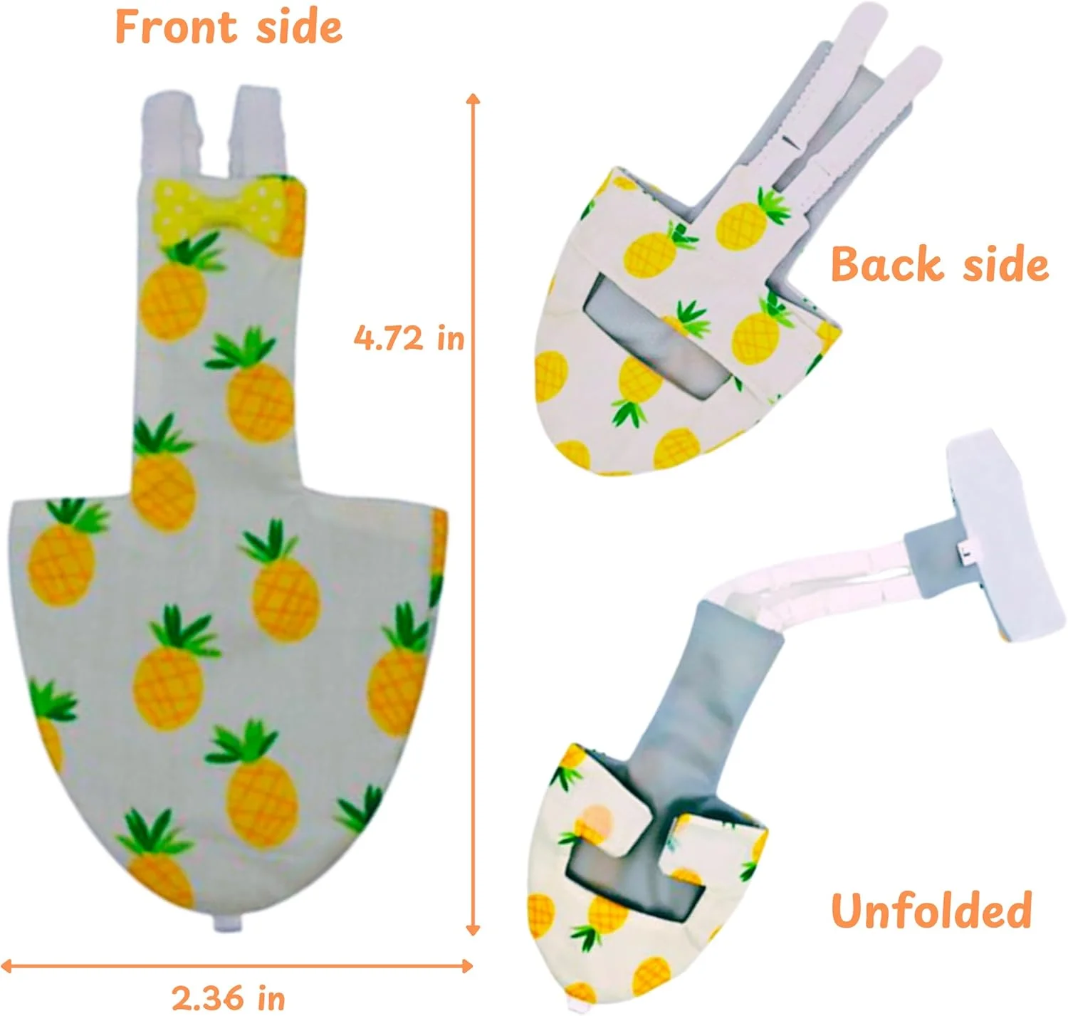 ست افسار و پوشک پرنده، افسارهای کوچک پرنده، آموزش پرواز در فضای باز قابل تنظیم پرندگان و پوشک، پوشک جوجه، لوازم جانبی لباس پرواز برای مرغ عشق، کانور، پاراکیت، عروس هلندی (آناناس، S)