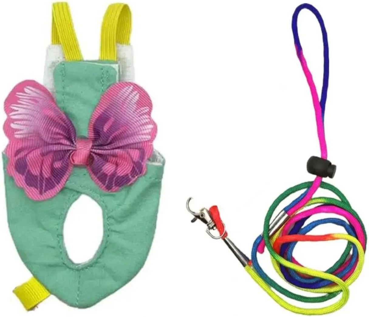 جلیقه پرواز طوطی Leadigol، مهار پروانه ای، طناب آموزش ضد گاز گرفتن طوطی در فضای باز، جلیقه پرنده خانگی، پوشک پرنده، مهار و افسار، لباس پرنده، پوشک ریکاوری پاراکیت