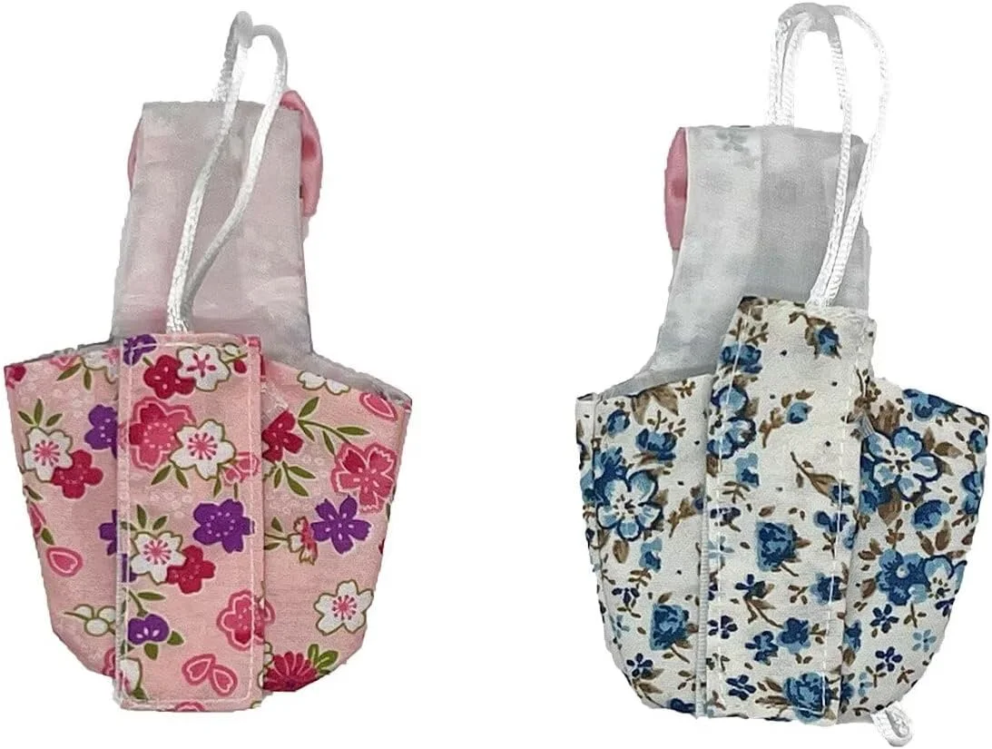 لاتیوبرو 2 عدد پوشک پرنده طرح صورتی و آبی قابل شستشو و استفاده مجدد برای طوطی، مرغ عشق و عروس هلندی لاتیوبرو 2 عدد پوشک پرنده طرح صورتی و آبی قابل شستشو و استفاده مجدد برای طوطی، مرغ عشق و عروس هلندی