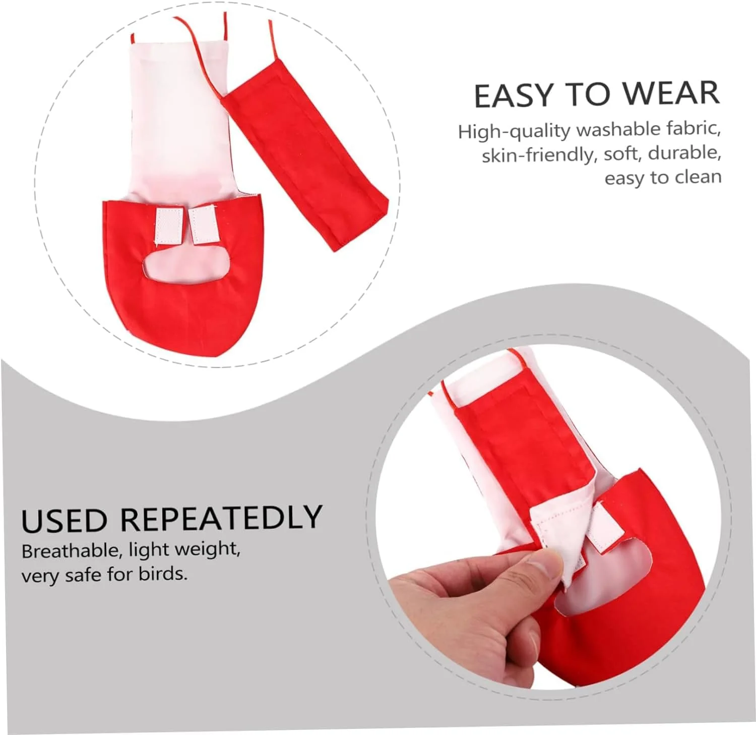 پوشک طوطی Joyzzz، بسته 2 عددی لباس پرواز طوطی سایز XL قابل شستشو، لباس پرنده تنفسی، لباس پرواز طوطی، لباس پرنده برای طوطی ماکائو، خاکستری آفریقایی، مرغ عشق، طوطی کوتوله پوشک طوطی Joyzzz، بسته 2 عددی لباس پرواز طوطی سایز XL قابل شستشو، لباس پرنده تنفسی، لباس پرواز طوطی، لباس پرنده برای طوطی ماکائو، خاکستری آفریقایی، مرغ عشق، طوطی کوتوله