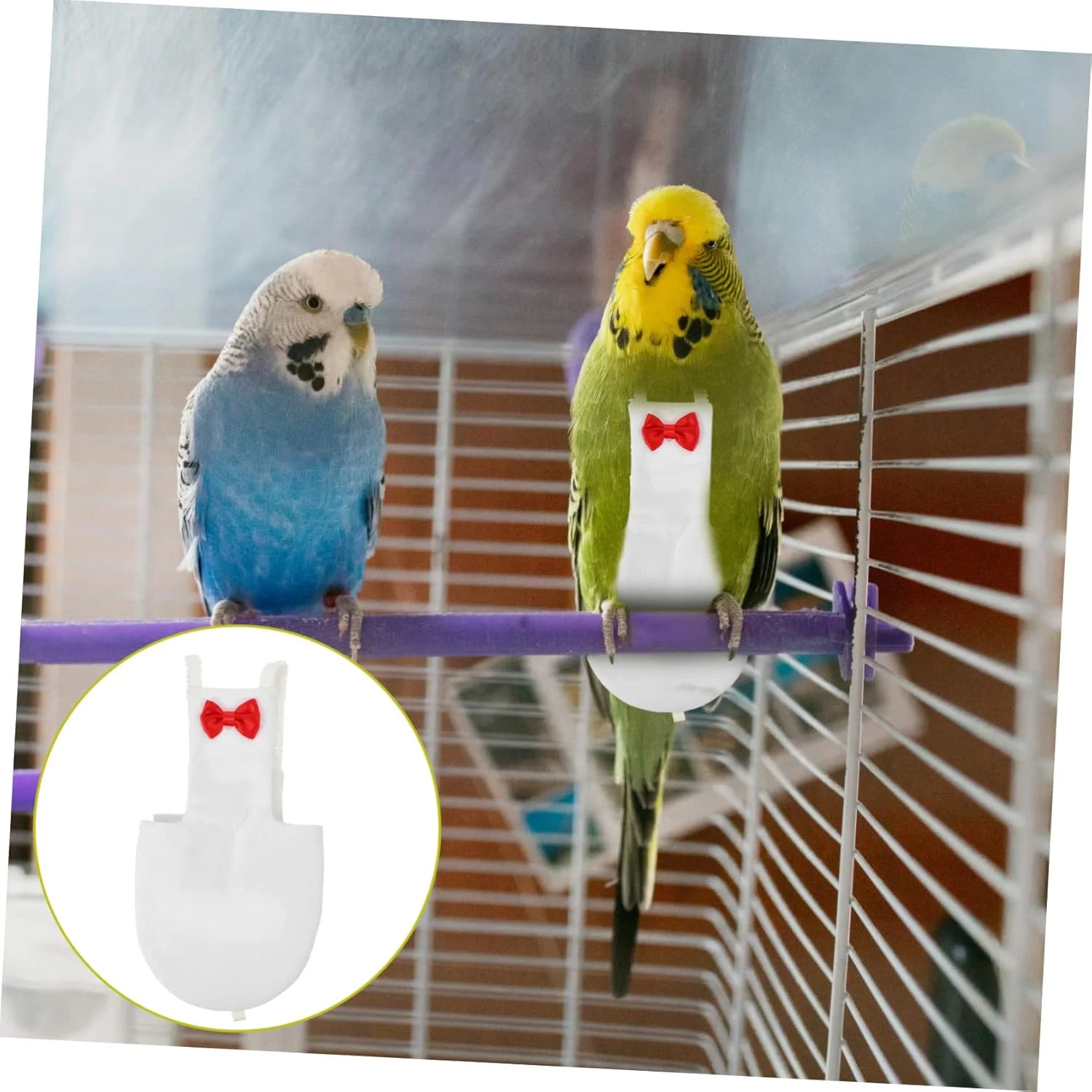 5 عدد پوشک پرنده پرواز لباس پرواز پوشک طوطی برای لباس پرندگان پنبه تزئینی