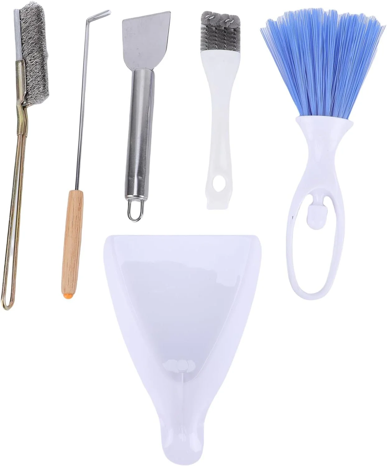 ست تمیز کننده قفس پرنده Fockety، کیت تمیز کردن قفس حیوانات خانگی، ابزار جارو کردن قفس حیوانات، لوازم جانبی جارو کردن قفس پرنده مناسب برای قفس پرندگان، قفس خرگوش، قفس همستر