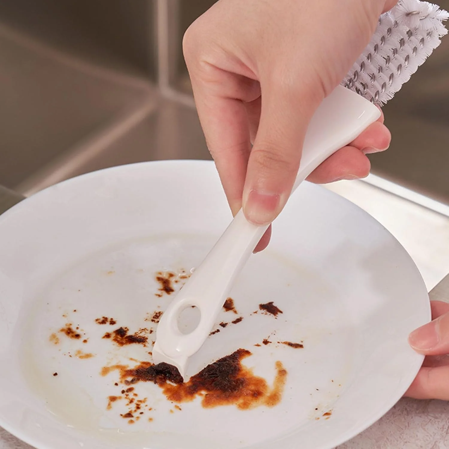 برس اسکرابر ارگونومیک قفس پرنده با طراحی منحنی، ابزار تمیز کننده برای مناطق دور از دسترس در قفس حیوانات خانگی، میله ها، ابزار تمیز کردن قفس پرنده با فولاد