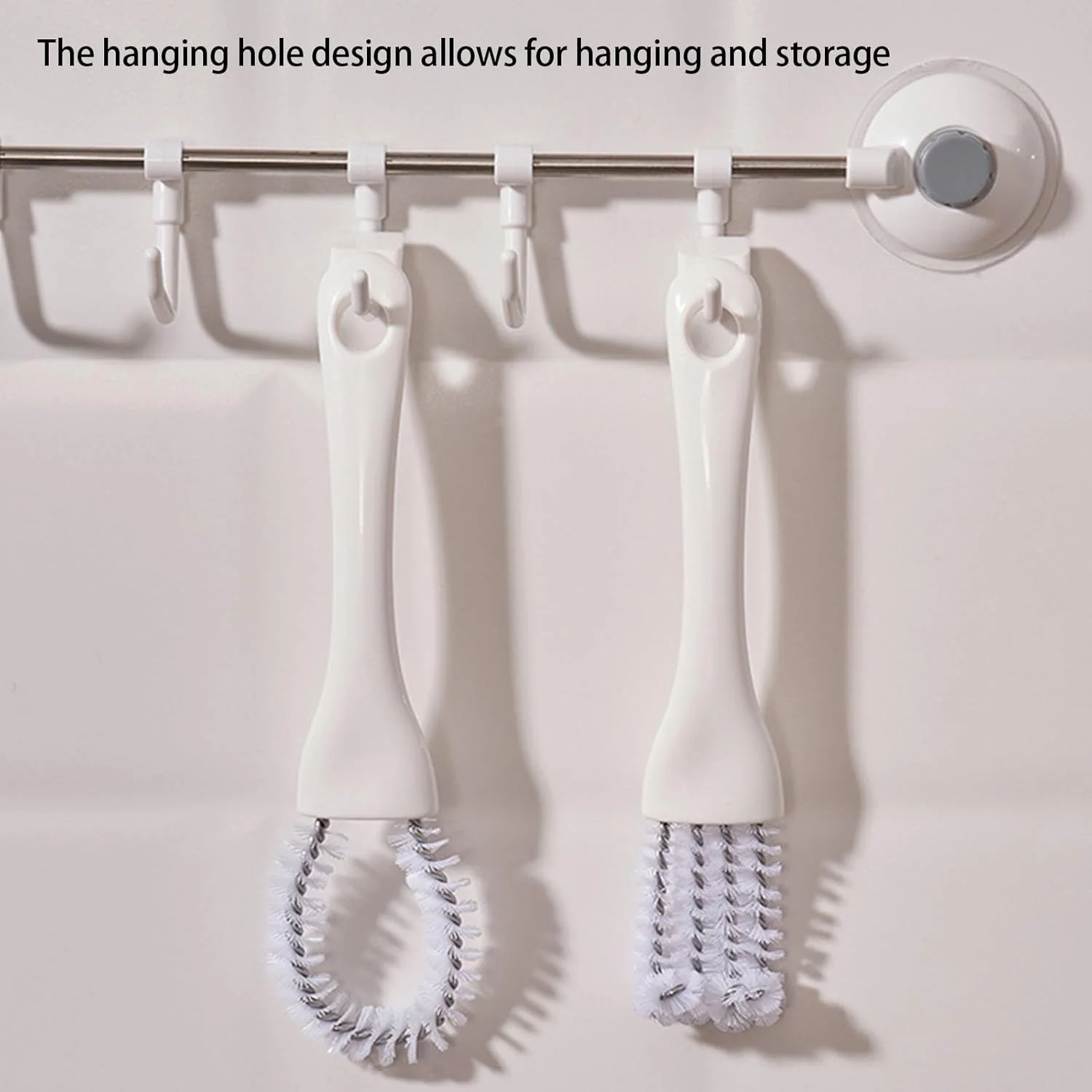 برس اسکرابر ارگونومیک قفس پرنده با طراحی منحنی، ابزار تمیز کننده برای مناطق دور از دسترس در قفس حیوانات خانگی، میله ها، ابزار تمیز کردن قفس پرنده با فولاد