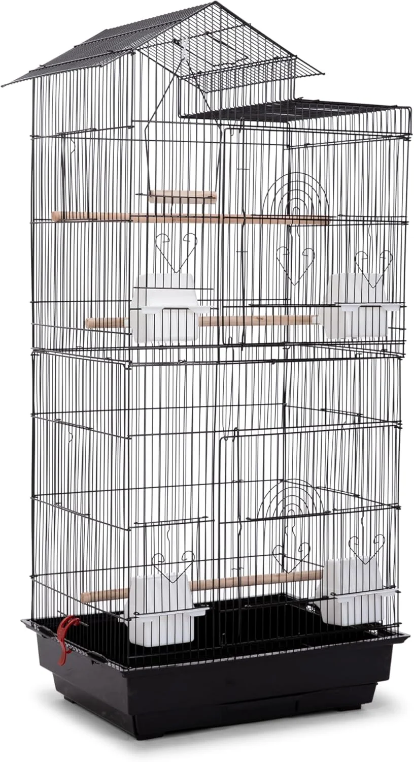 قفس پرنده بزرگ ایگاردن کارت با سقف بازشو، مناسب برای طوطی های کوچک کوآکر، عروس هلندی، پاراکیت های خورشیدی، کانورهای گونه سبز، مرغ عشق، فنچ، مرغ عشق و قناری. ایده آل برای پرندگان خانگی! (مشکی) قفس پرنده بزرگ ایگاردن کارت با سقف بازشو، مناسب برای طوطی های کوچک کوآکر، عروس هلندی، پاراکیت های خورشیدی، کانورهای گونه سبز، مرغ عشق، فنچ، مرغ عشق و قناری. ایده آل برای پرندگان خانگی! (مشکی)
