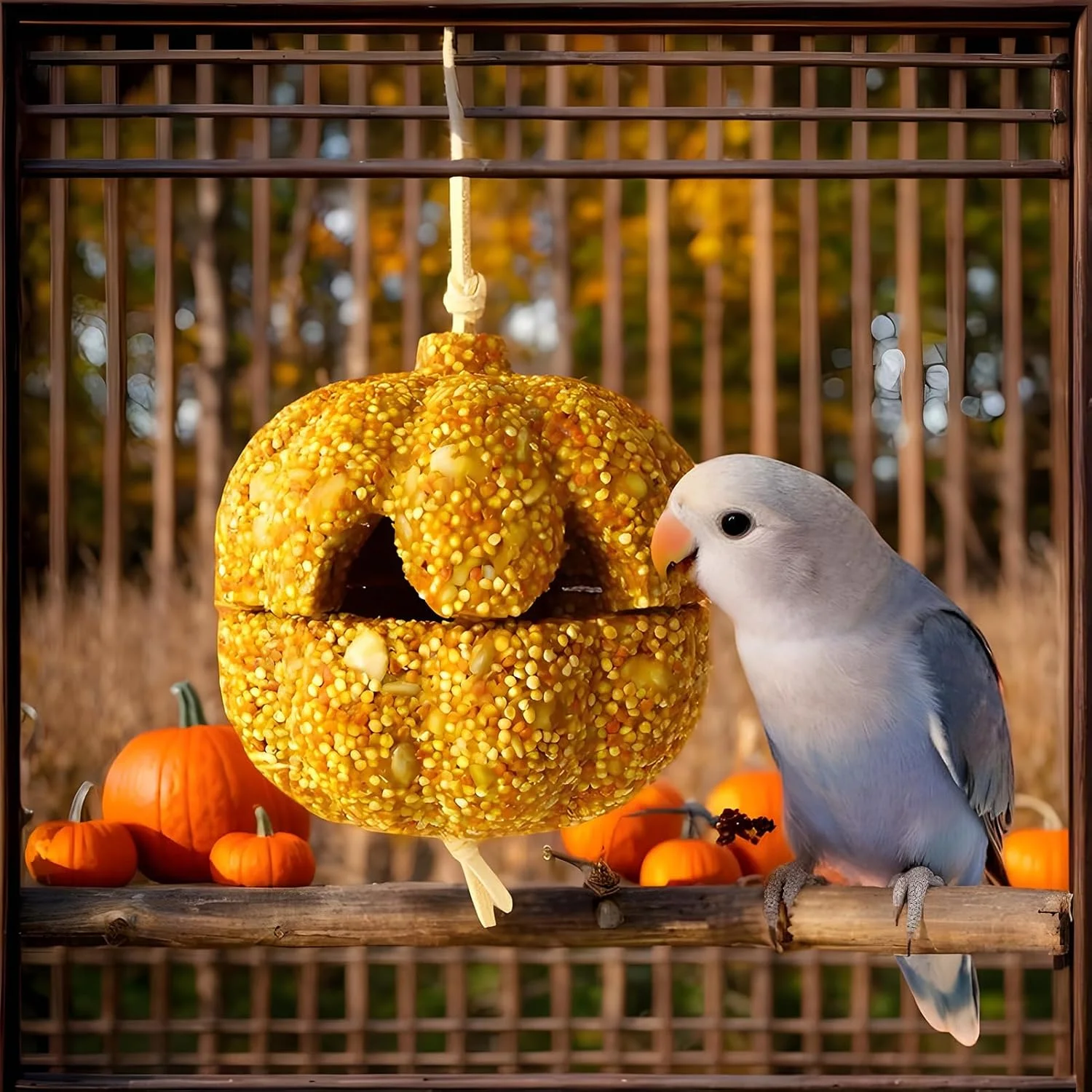 تشویقی طوطی، اسباب بازی قفس، دانه های پاراکیت به شکل کدو تنبل، مناسب برای قناری، خوکچه هندی، چینچیلا و مرغ عشق تشویقی طوطی، اسباب بازی قفس، دانه های پاراکیت به شکل کدو تنبل، مناسب برای قناری، خوکچه هندی، چینچیلا و مرغ عشق