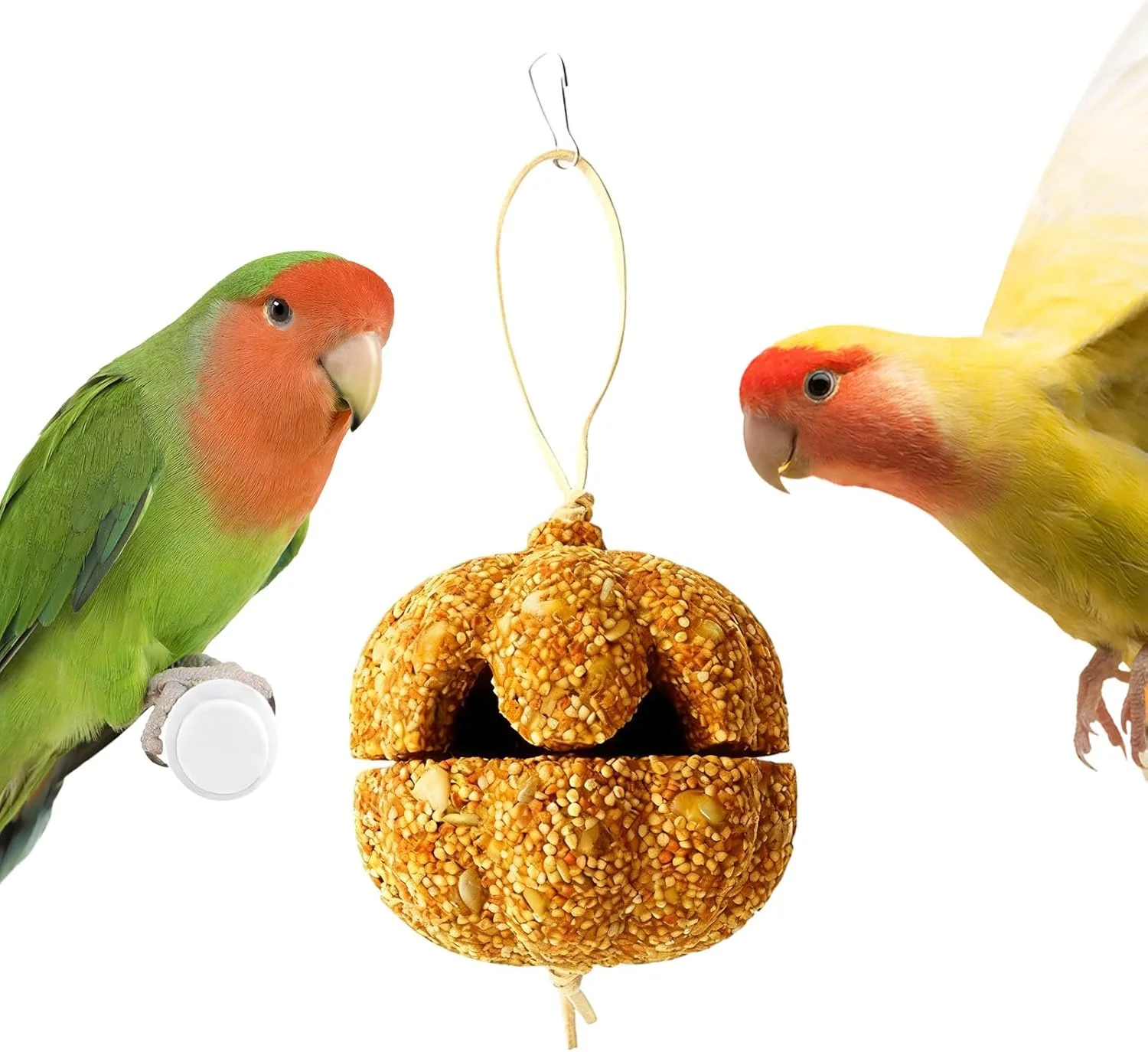 تشویقی پرندگان | اسباب بازی جویدنی برای حیوانات خانگی، طوطی | اسباب بازی جویدنی طبیعی طرح کدو تنبل، مناسب برای قناری، خوکچه هندی، چینچیلا، مرغ عشق، گرین کانور تشویقی پرندگان | اسباب بازی جویدنی برای حیوانات خانگی، طوطی | اسباب بازی جویدنی طبیعی طرح کدو تنبل، مناسب برای قناری، خوکچه هندی، چینچیلا، مرغ عشق، گرین کانور