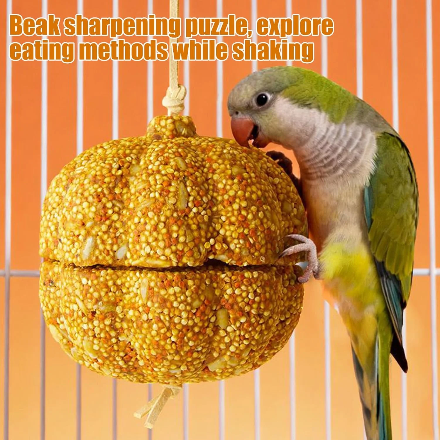 تشویقی طوطی عروس هلندی | اسباب بازی تشویقی دانه ای قفس، شکل کدو تنبل | برای قناری خوکچه هندی چینچیلا مرغ عشق و کانور تشویقی طوطی عروس هلندی | اسباب بازی تشویقی دانه ای قفس، شکل کدو تنبل | برای قناری خوکچه هندی چینچیلا مرغ عشق و کانور