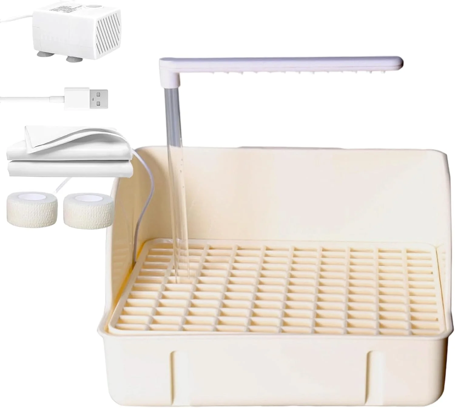 حمام پرنده | ظرف حمام اتوماتیک پرنده با پمپ، ظرف حمام جادار طوطی، لوازم قفس حیوانات خانگی برای گنجشک، ماکائو، عروس هلندی، گرین کانور، مرغ عشق و طوطی برزیلی حمام پرنده | ظرف حمام اتوماتیک پرنده با پمپ، ظرف حمام جادار طوطی، لوازم قفس حیوانات خانگی برای گنجشک، ماکائو، عروس هلندی، گرین کانور، مرغ عشق و طوطی برزیلی